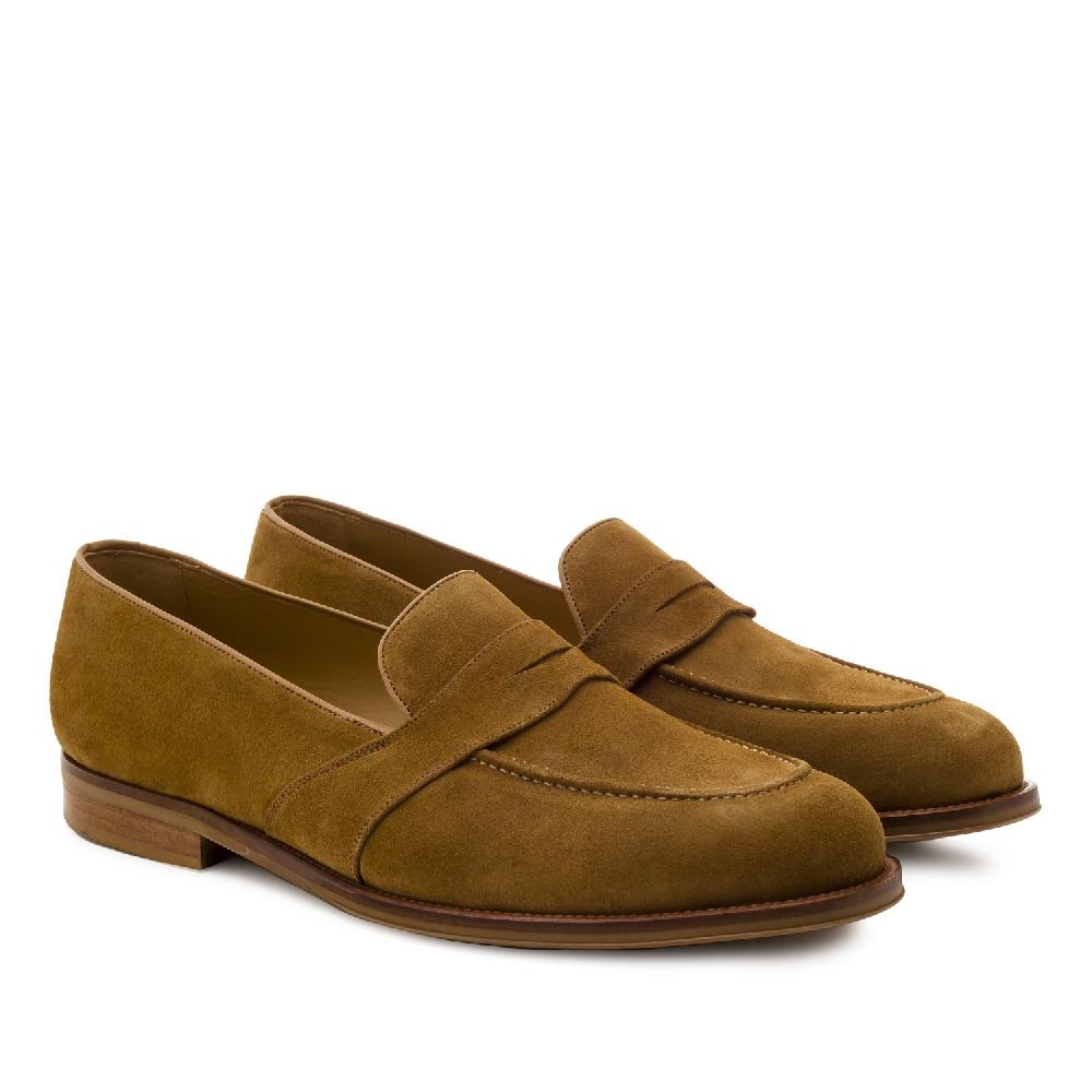 Andres machado Mocasín Serraje Camel