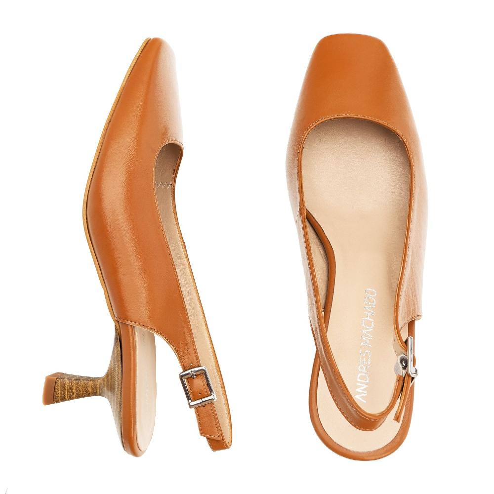 Andres Machado Salón Destalonado En Piel Marrón