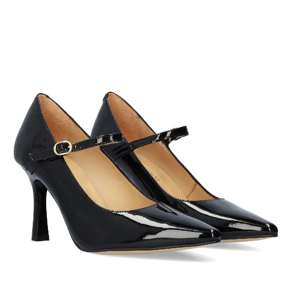 Andres machado Salón en Charol de Color Negro