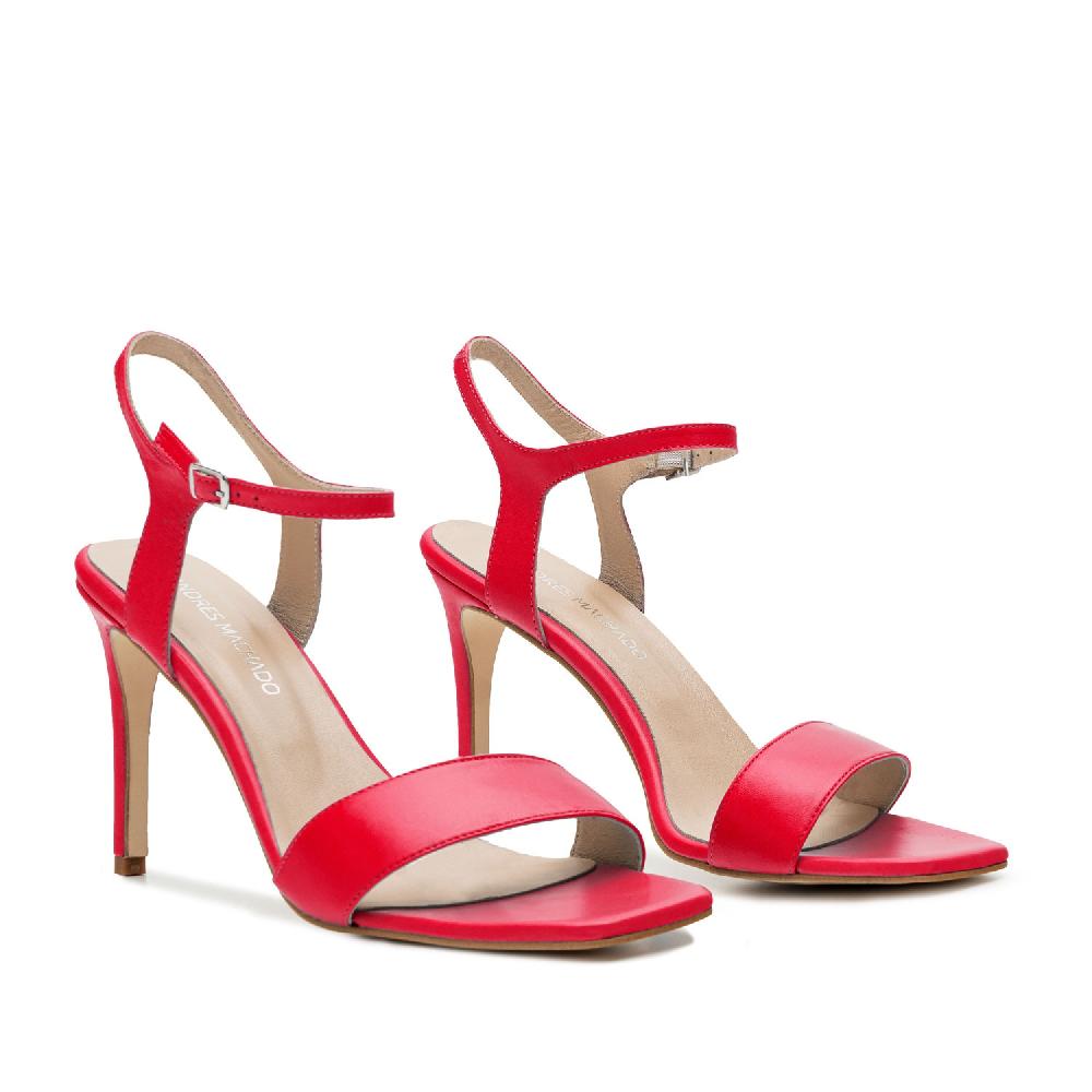 Andres Machado Sandalias De Piel Fucsia