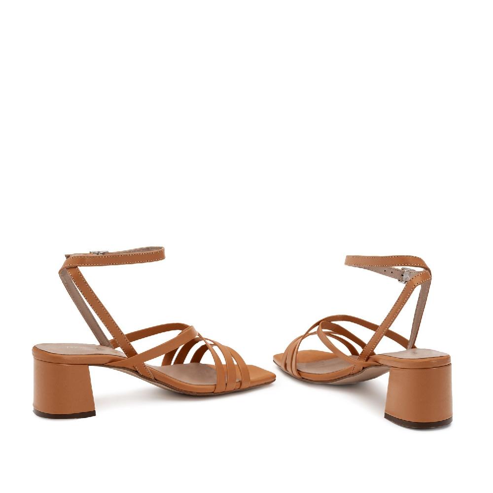 Andres Machado Sandalias De Piel Marron