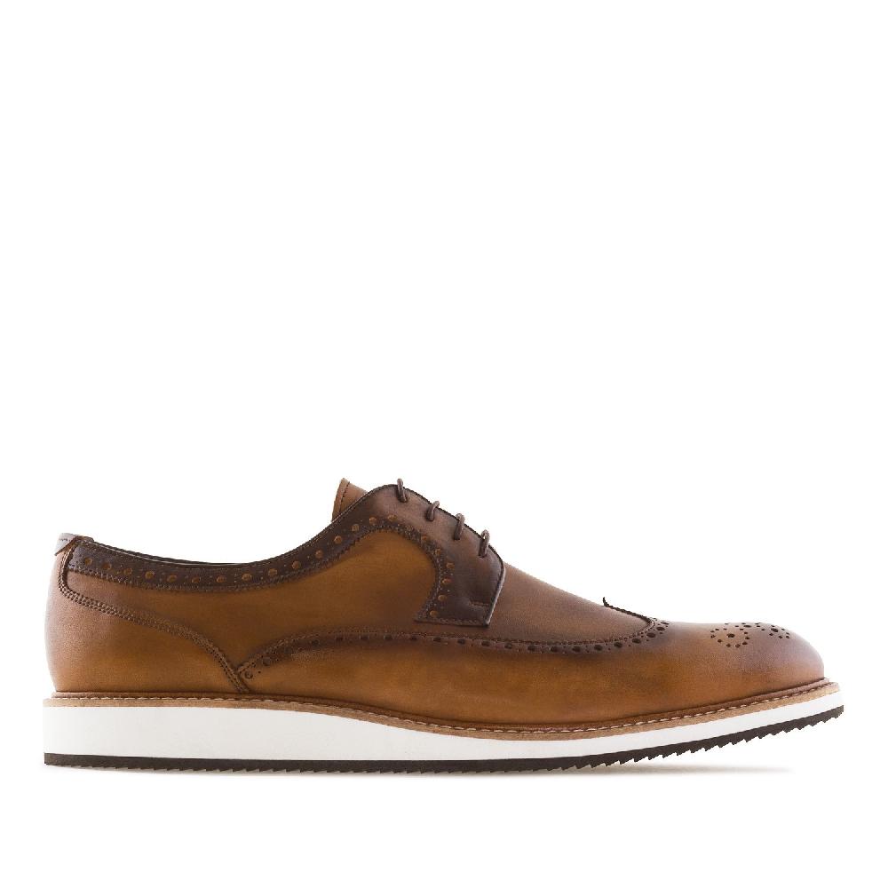 Andres Machado Zapato Blucher Piel Color Cuero
