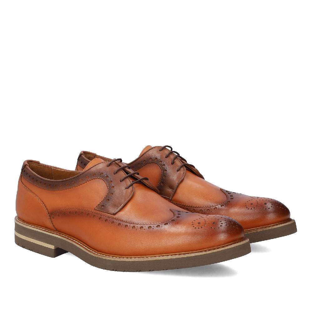 Andres machado Zapato Blucher Piel Color Cuero