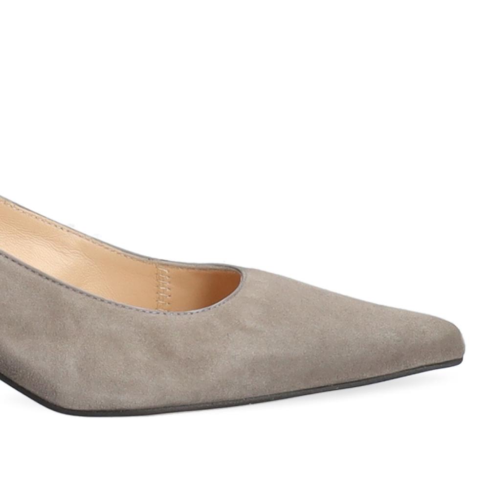 Andres Machado Zapato De Tacón En Ante Antracita