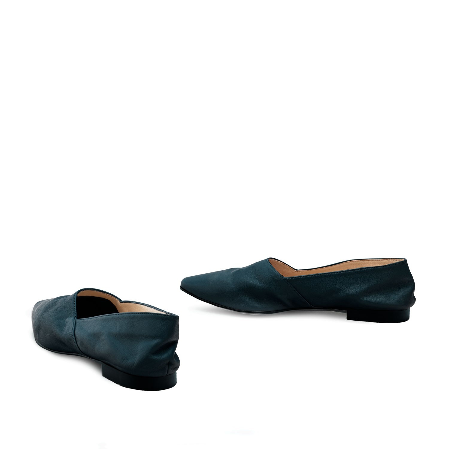 Andres Machado Zapato En Piel Azul