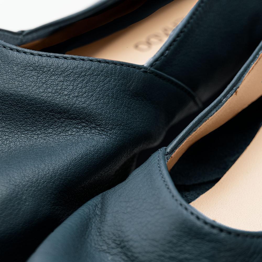 Andres Machado Zapato En Piel Azul