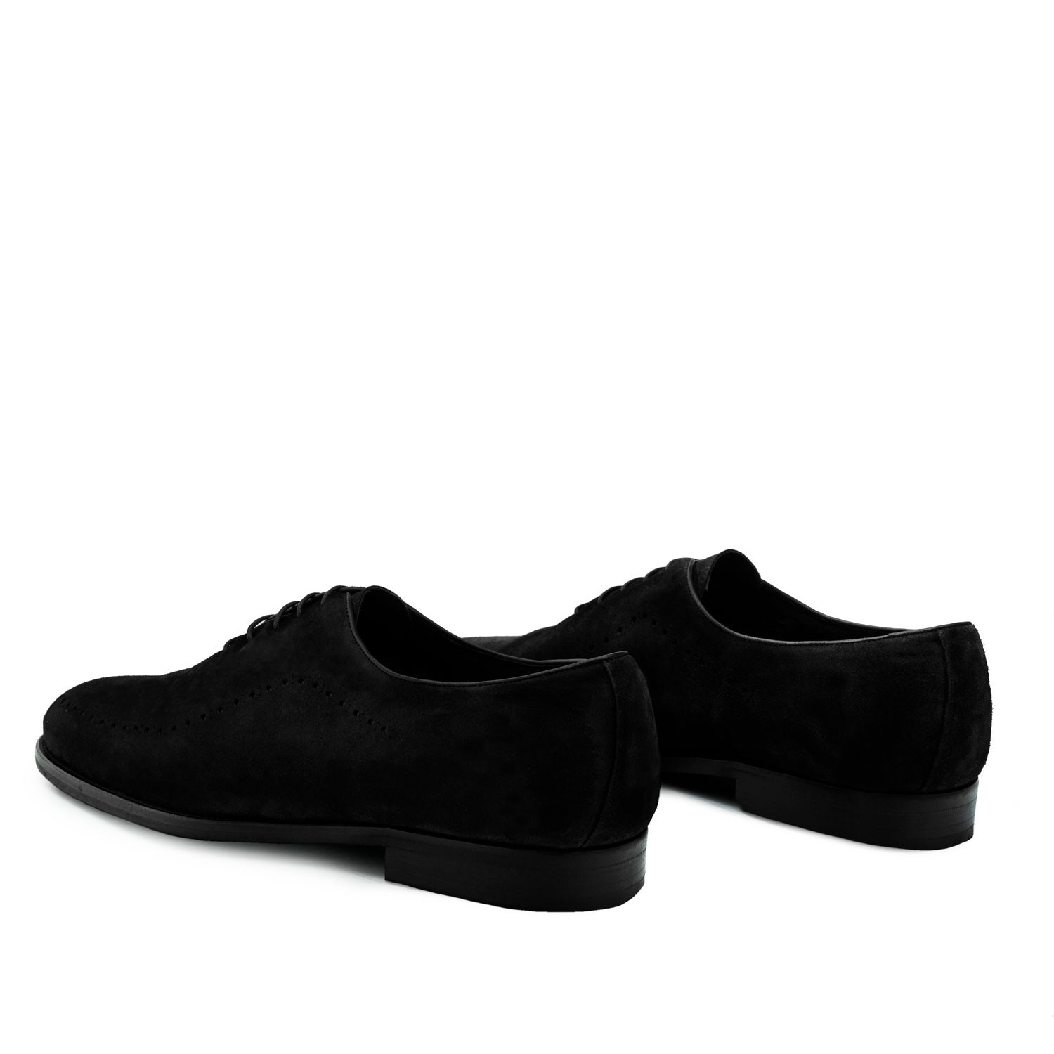 Andres Machado Zapato Serraje Negro Con Cordones