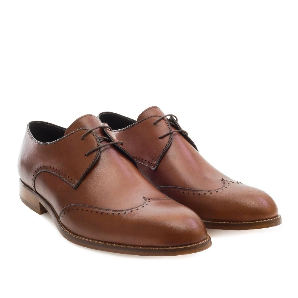 Andres machado Zapatos Blucher Piel Caoba