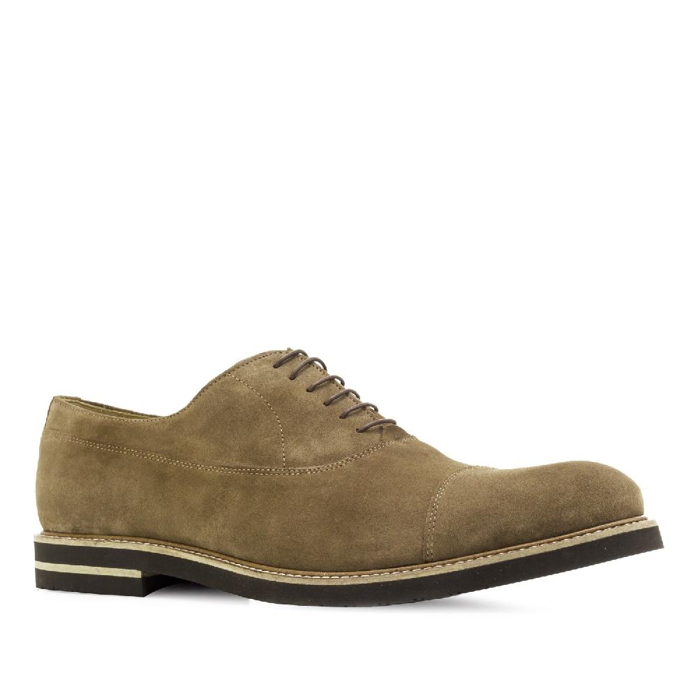 Andres Machado Zapatos Blucher Serraje Beige