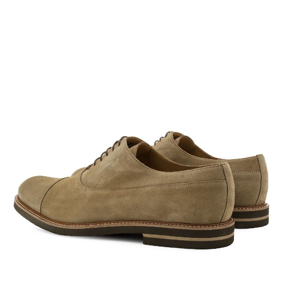 Andres Machado Zapatos Blucher Serraje Beige