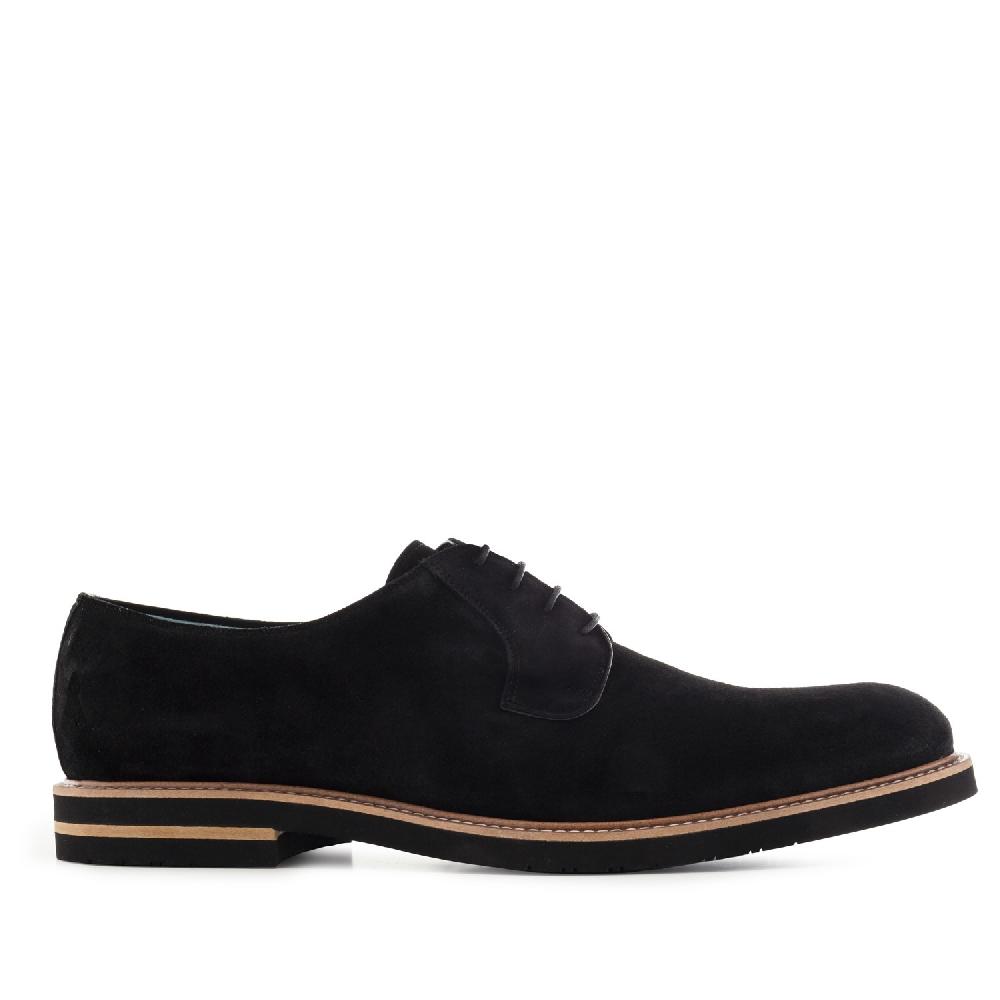Andres Machado Zapatos Blucher Serraje Negro
