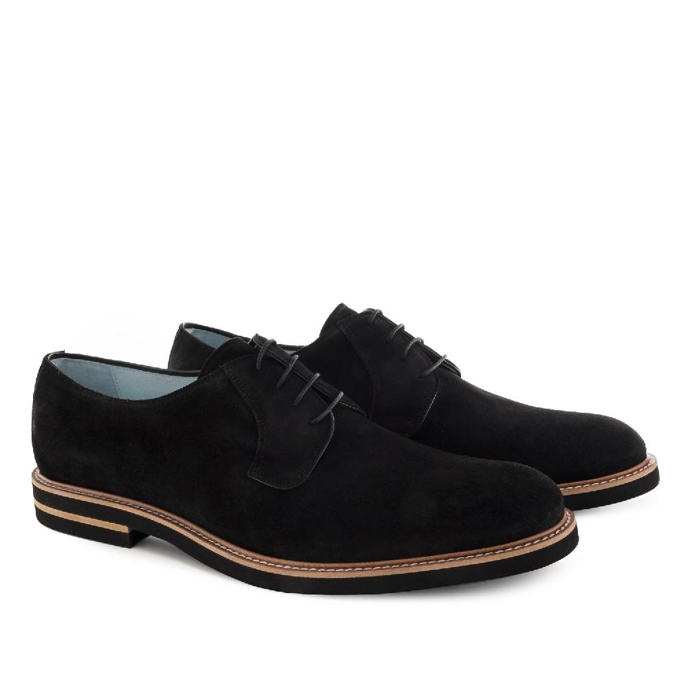Andres machado Zapatos Blucher Serraje Negro