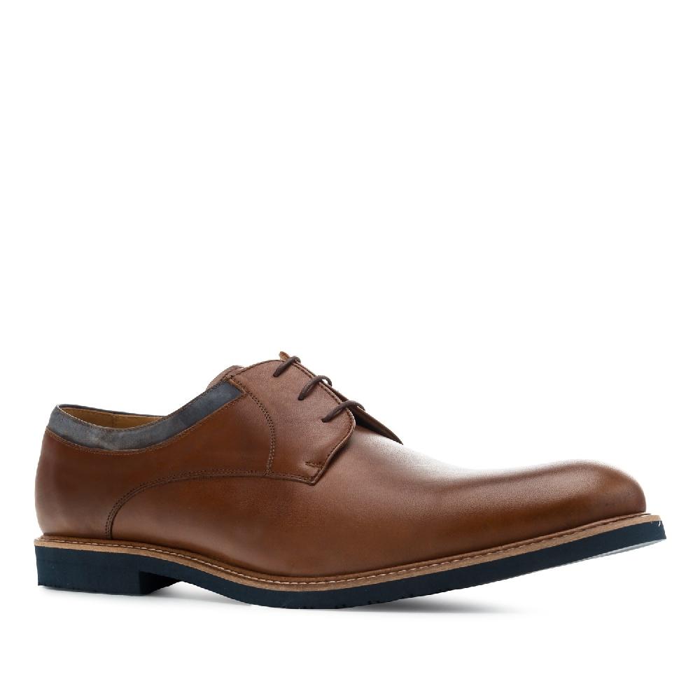 Andres Machado Zapatos Estilo Blucher En Marron