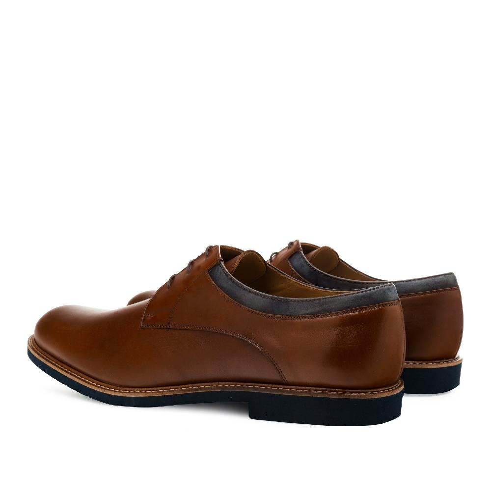 Andres Machado Zapatos Estilo Blucher En Marron