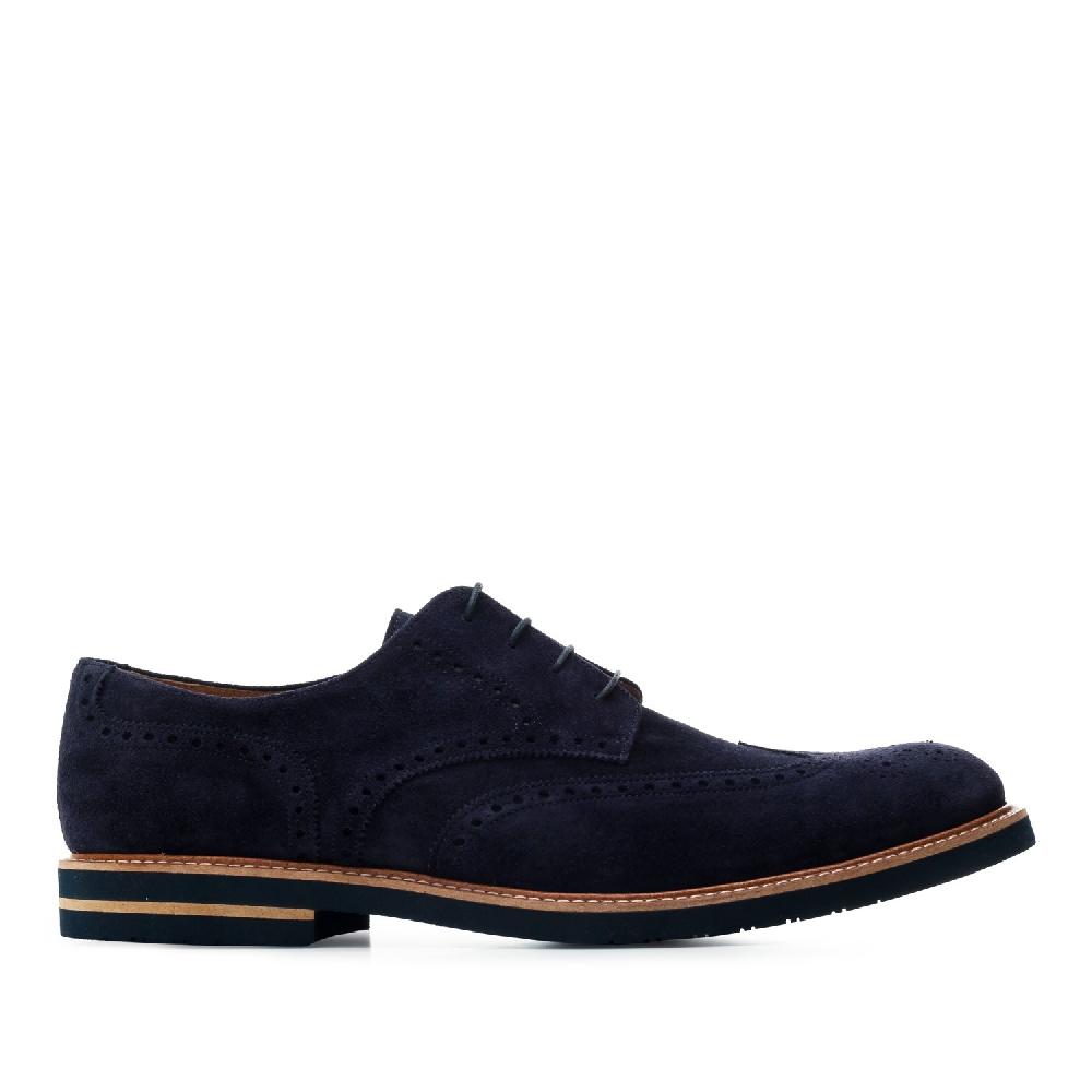 Andres Machado Zapatos Estilo Blucher Serraje Azul