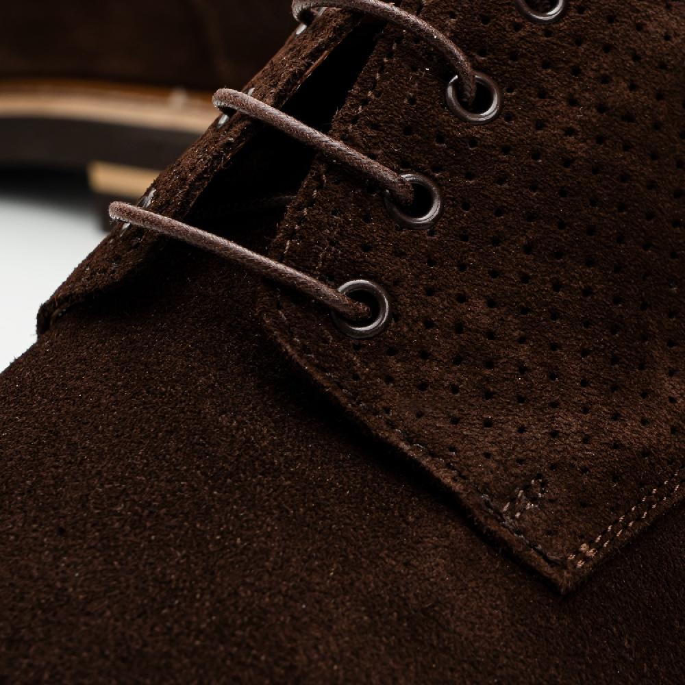 Andres Machado Zapatos Oxford Serraje Marrón