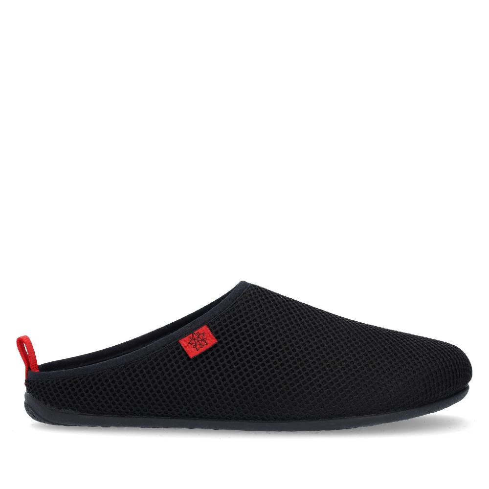 Andres Machado Zapatillas Unisex De Estar Por Casa De Verano En Rejilla Negro