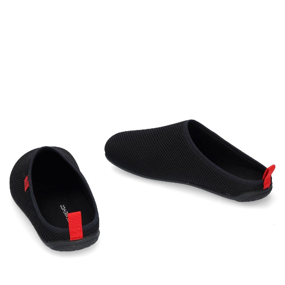 Andres Machado Zapatillas Unisex De Estar Por Casa De Verano En Rejilla Negro