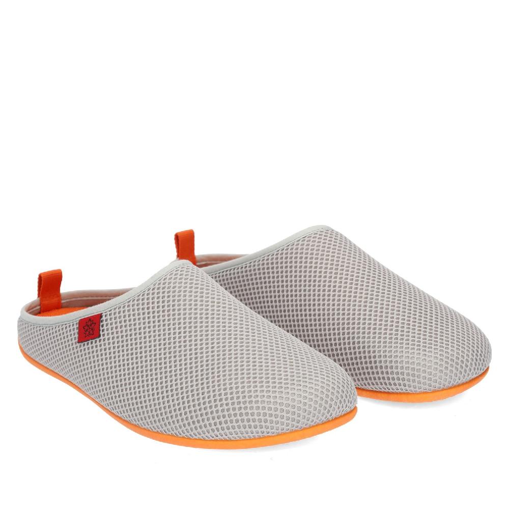 Andres machado Zapatillas Unisex de estar por casa de Verano en Rejilla Gris