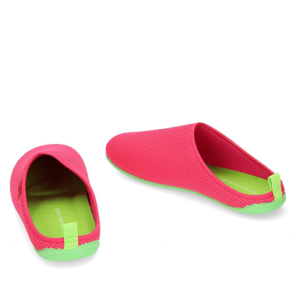 Andres Machado Zapatillas Unisex De Estar Por Casa De Verano En Rejilla Fucsia