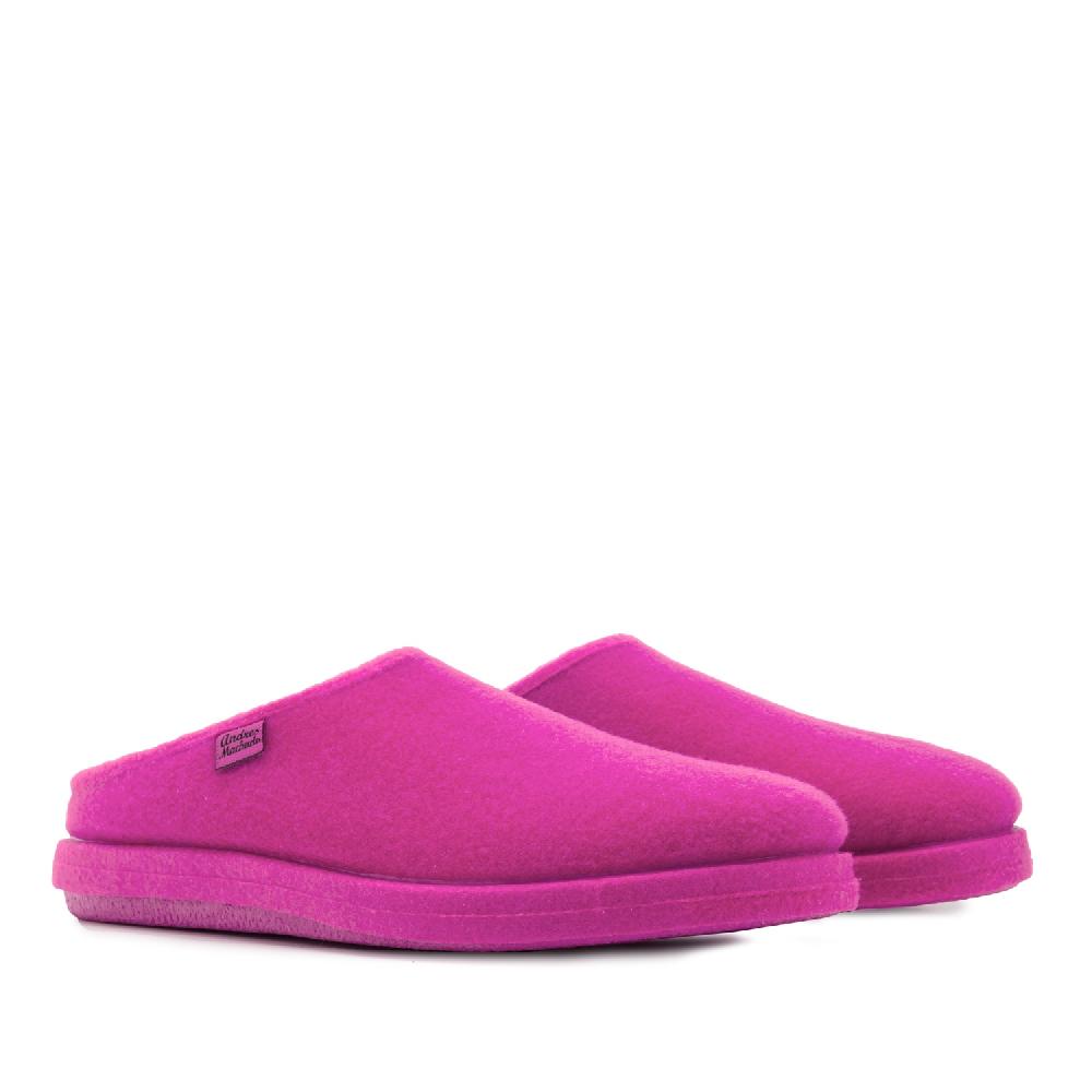 Andres machado Zapatillas Unisex en Tejido Fieltro Fuxia