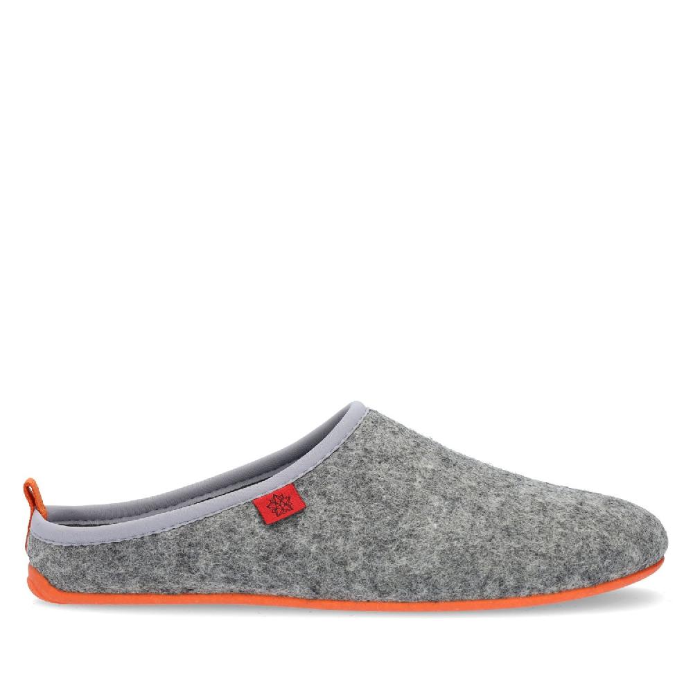 Andres Machado Zapatillas Unisex En Tejido Fieltro Gris