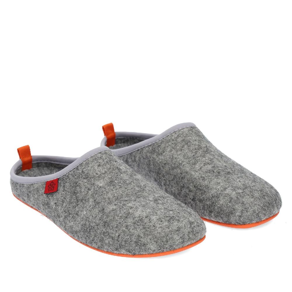 Andres machado Zapatillas Unisex en Tejido Fieltro Gris