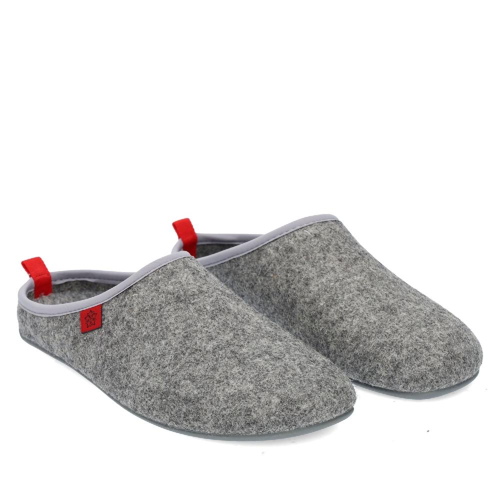 Andres machado Zapatillas Unisex en Tejido Fieltro Gris
