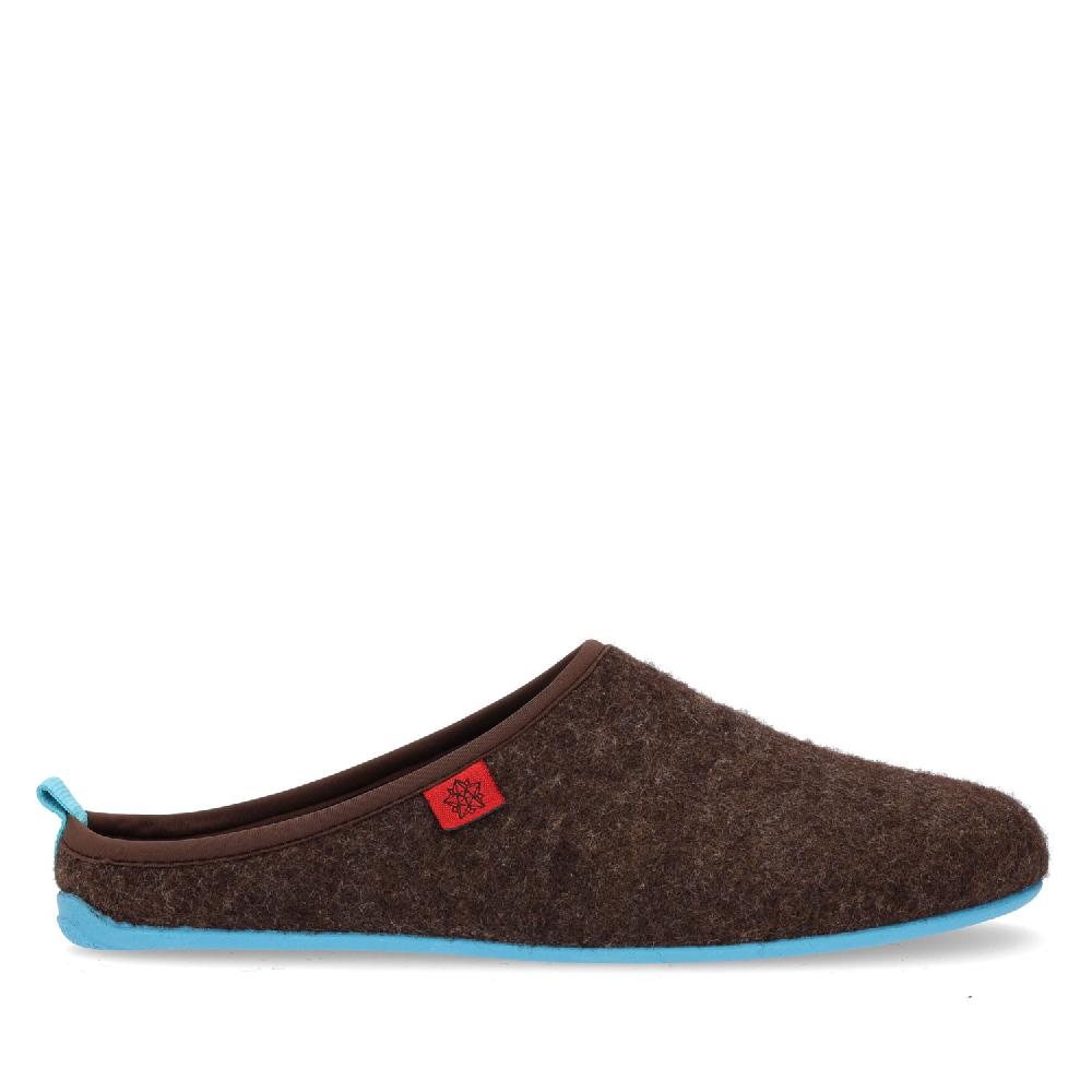 Andres Machado Zapatillas Unisex En Tejido Fieltro Marron