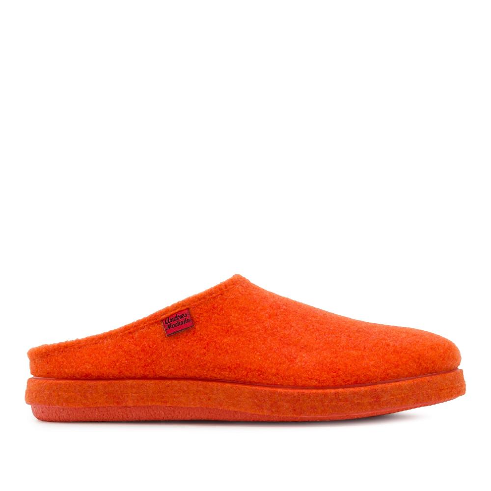 Andres Machado Zapatillas Unisex En Tejido Fieltro Naranja