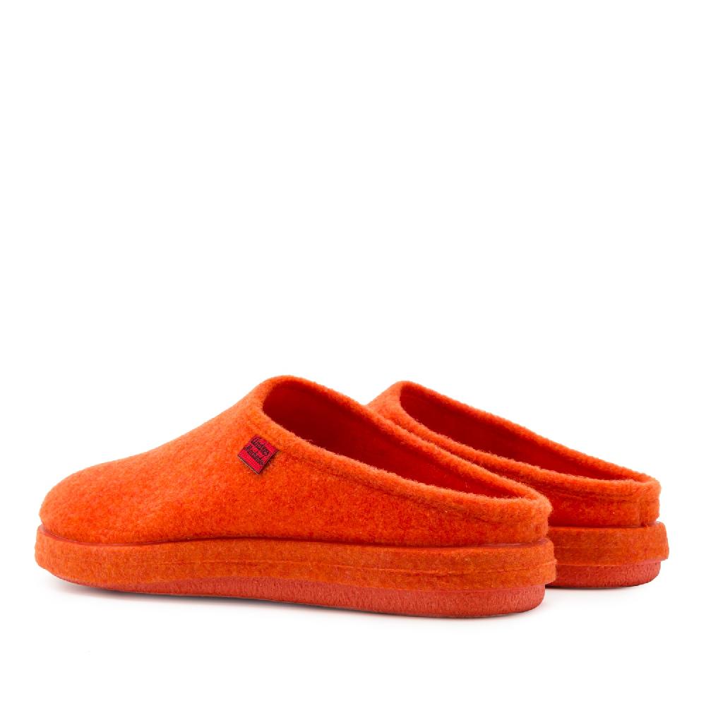Andres Machado Zapatillas Unisex En Tejido Fieltro Naranja