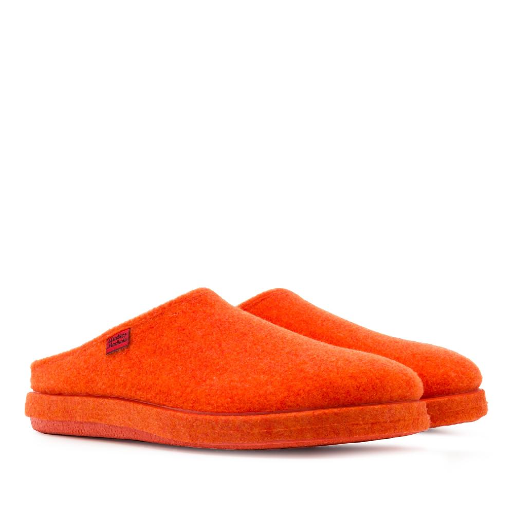 Andres machado Zapatillas Unisex en Tejido Fieltro Naranja