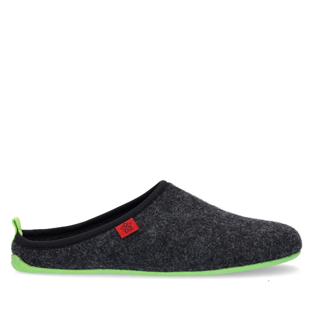 Andres Machado Zapatillas Unisex En Tejido Fieltro Negro