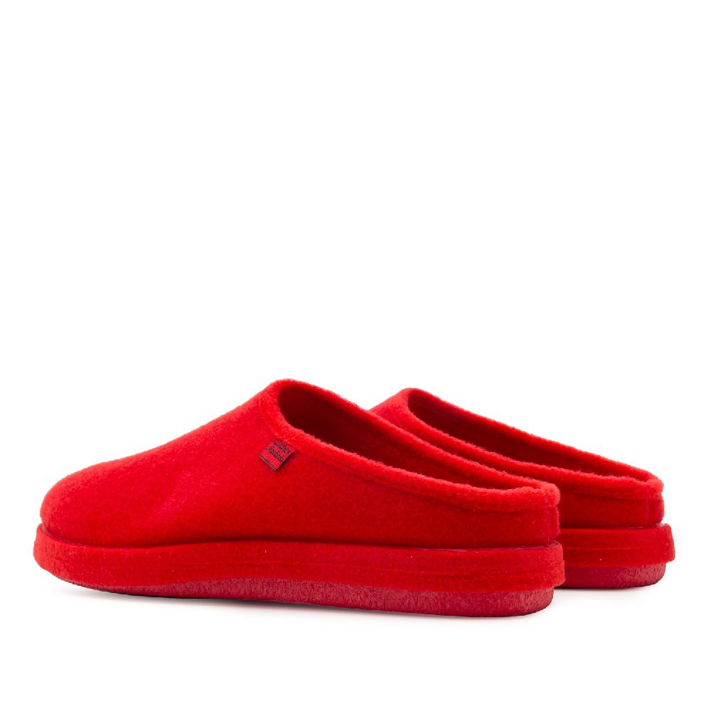 Andres Machado Zapatillas Unisex En Tejido Fieltro Rojo