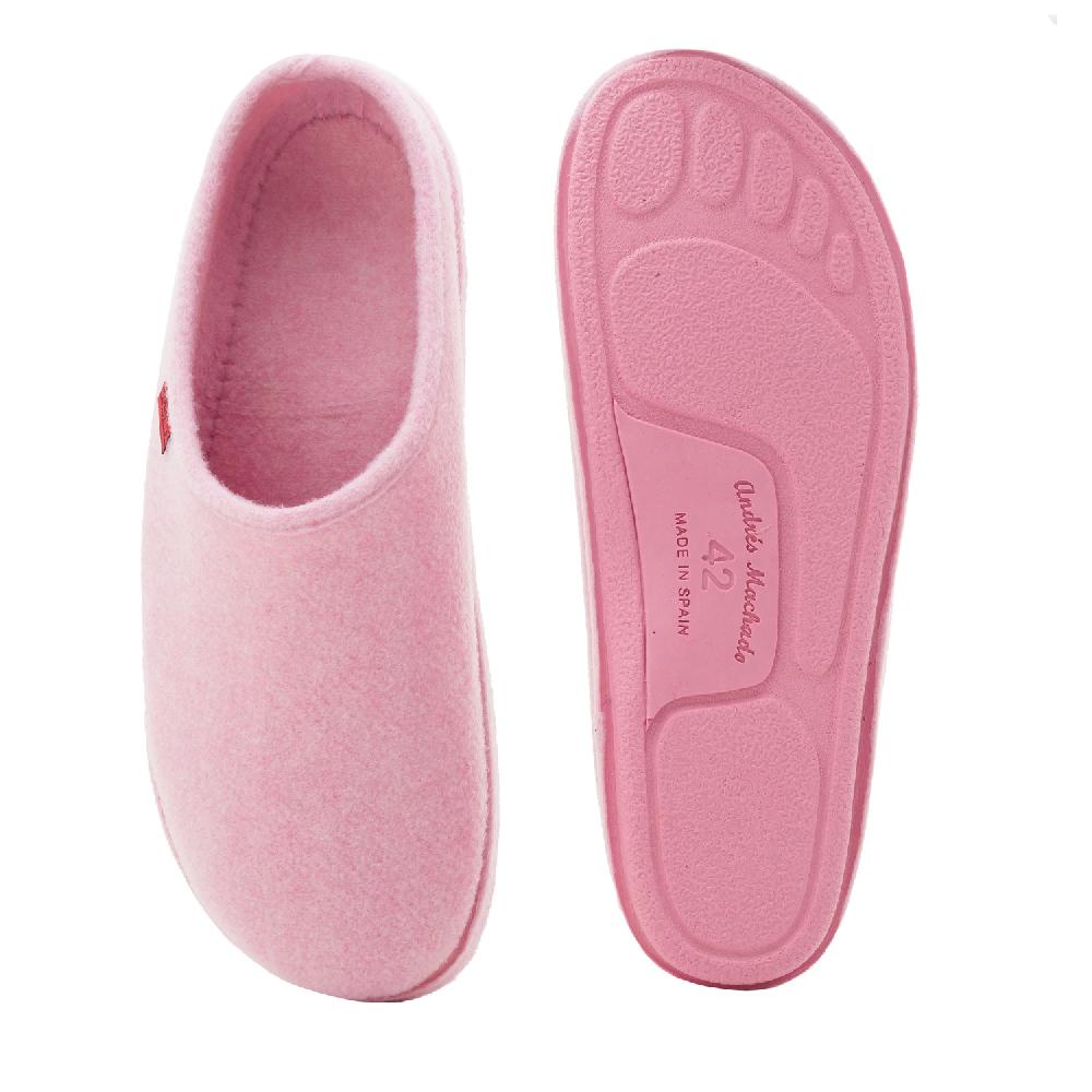 Andres Machado Zapatillas Unisex En Tejido Fieltro Rosa