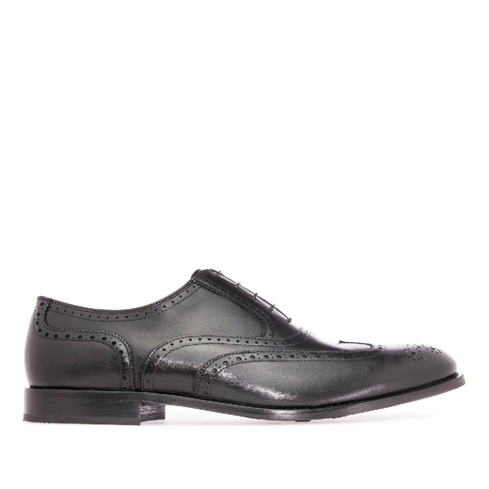 Andres Machado Zapato De Caballero Estilo Oxford En Piel Negro