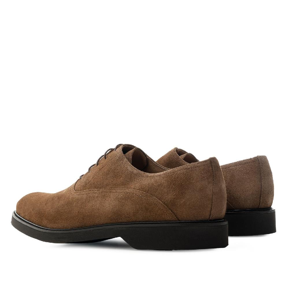 Andres Machado Zapato De Vestir En Serraje De Color Marrón