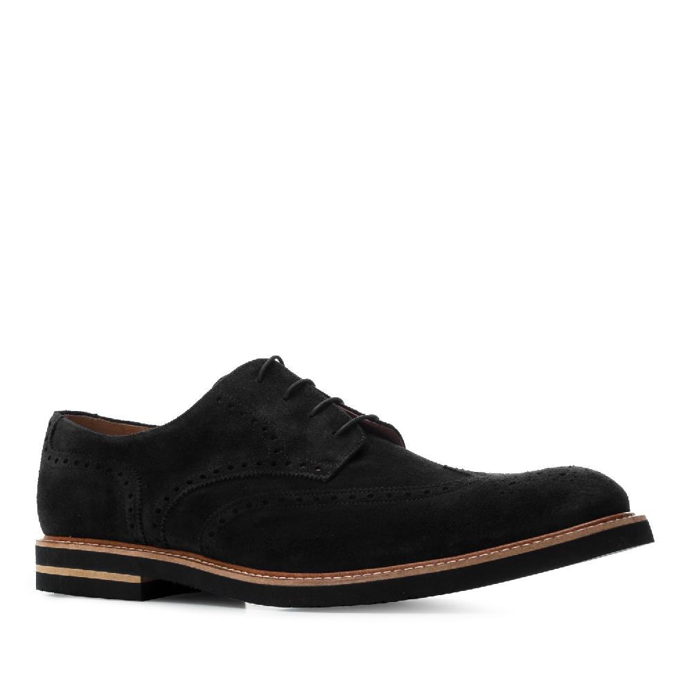 Andres Machado Zapatos Estilo Blucher Serraje Negro