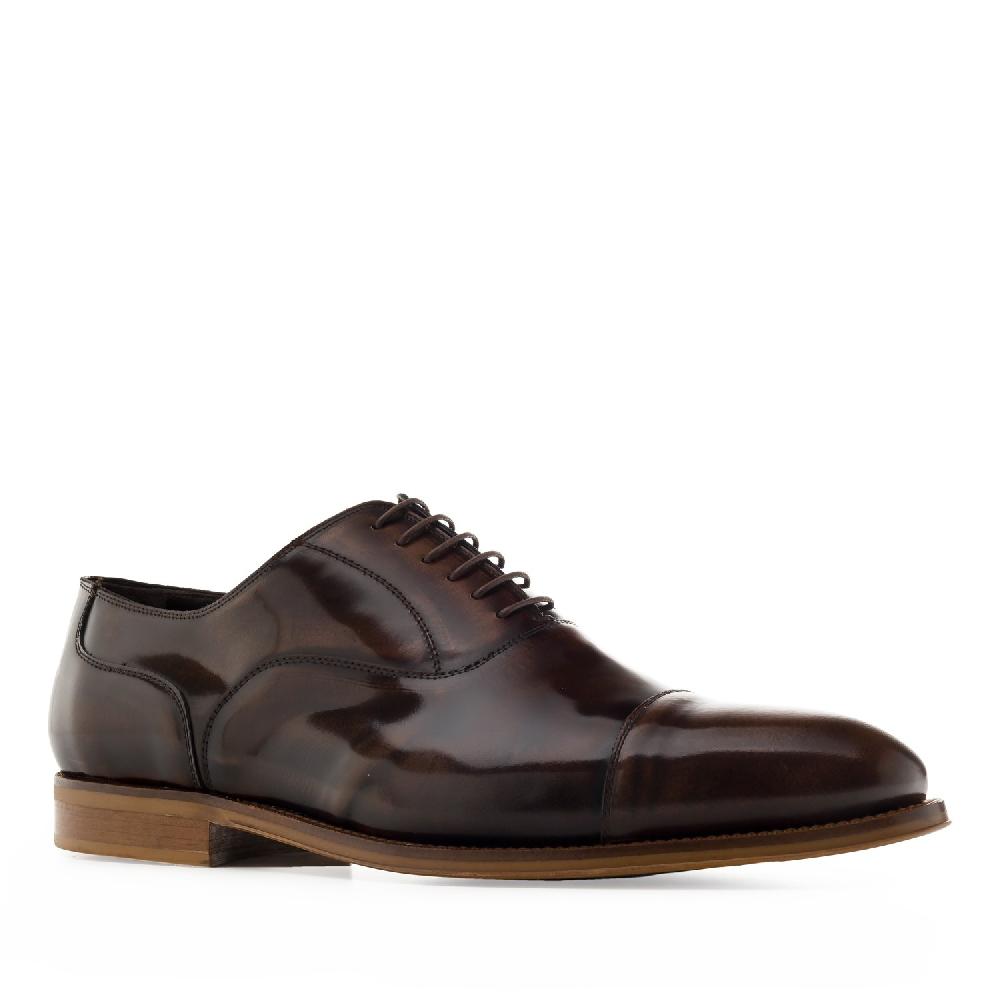 Andres Machado Zapatos Estilo Oxford En Antic Marron