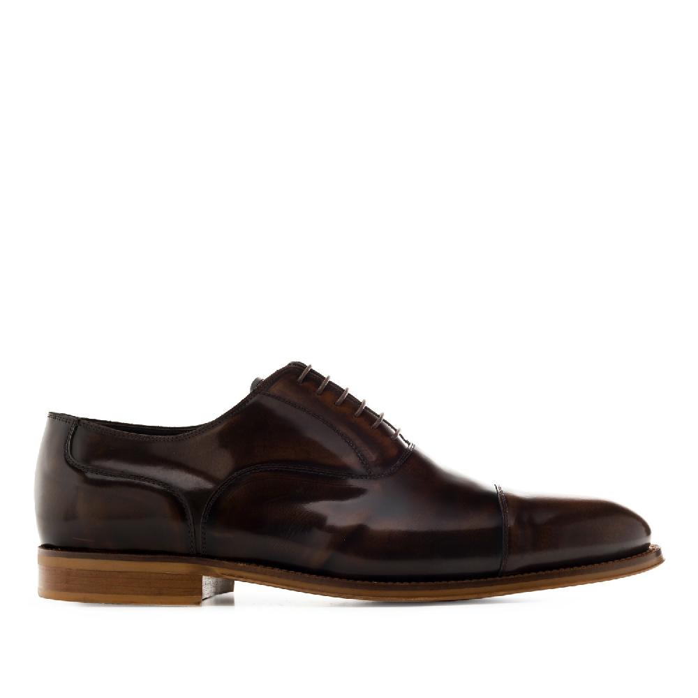 Andres Machado Zapatos Estilo Oxford En Antic Marron