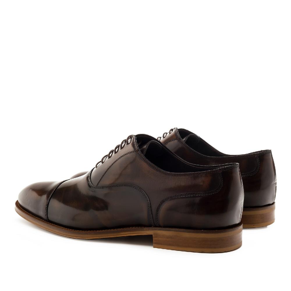 Andres Machado Zapatos Estilo Oxford En Antic Marron