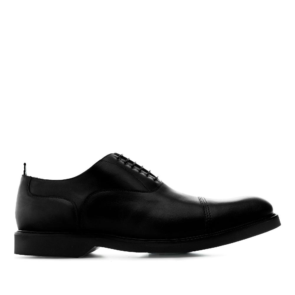 Andres Machado Zapatos Estilo Oxford En Piel De Color Negro