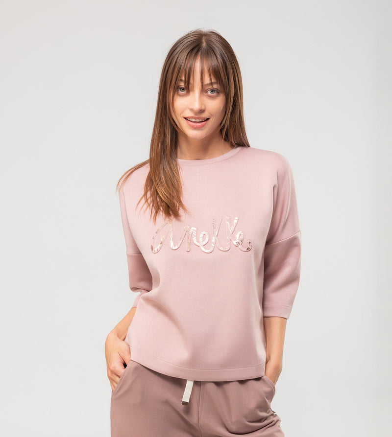 Anekke Beige logo sweatshirt
