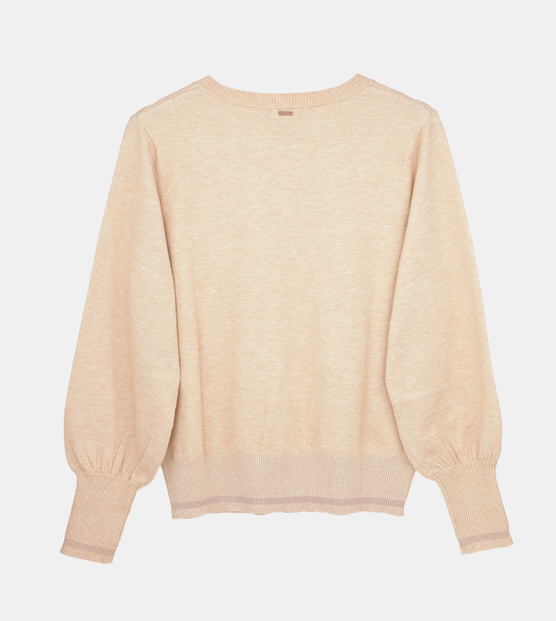 Anekke Beige Shōen V-Neck Sweater