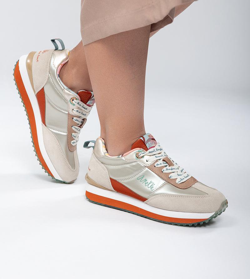 Anekke Beige Smart Sneakers