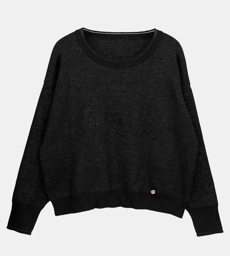 Anekke Black Contemporary Sweater