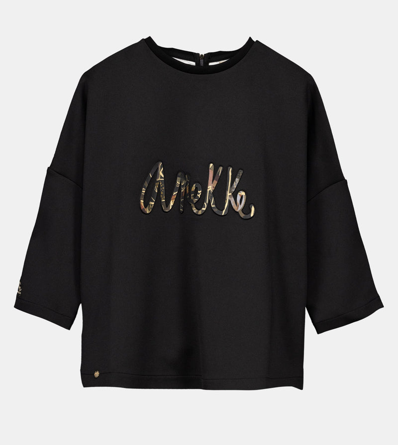 Anekke Black Logo Sweatshirt