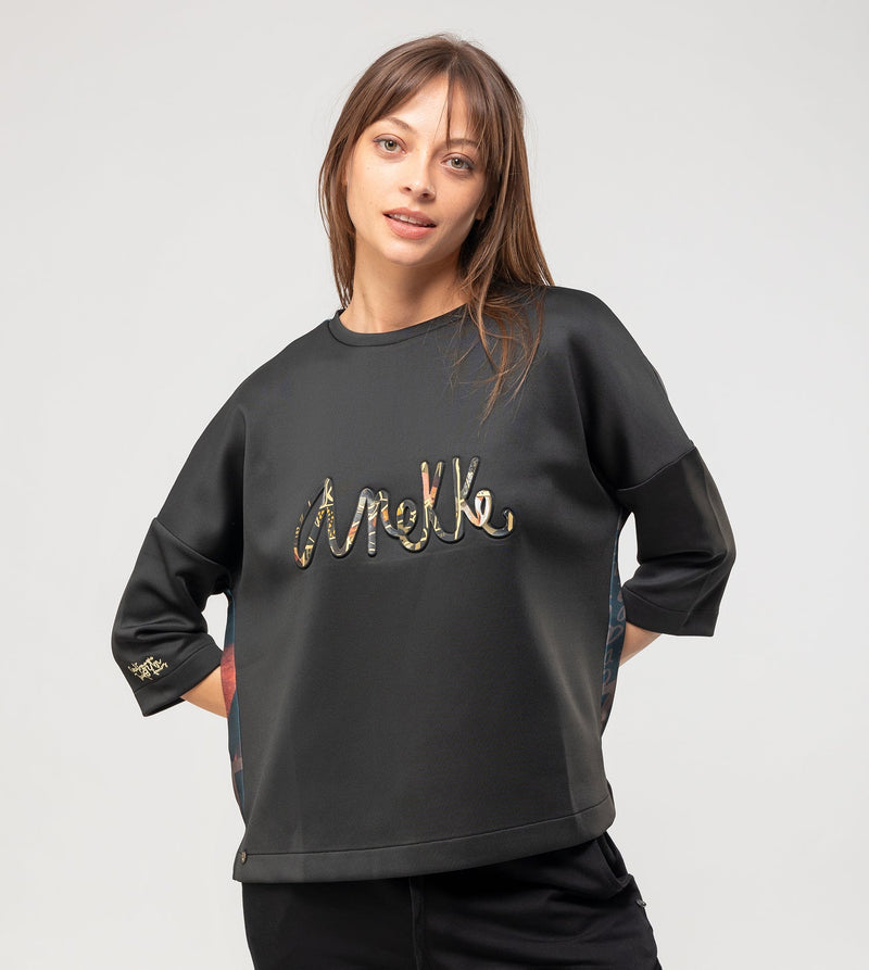 Anekke Black logo sweatshirt