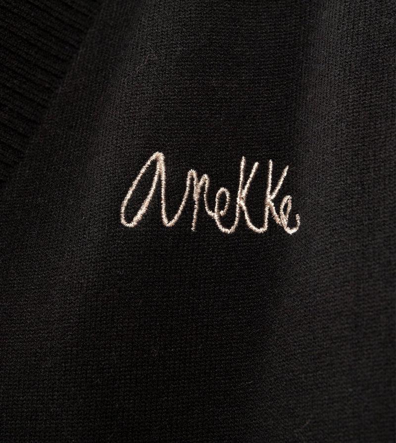 Anekke Black Poncho-style Jacket