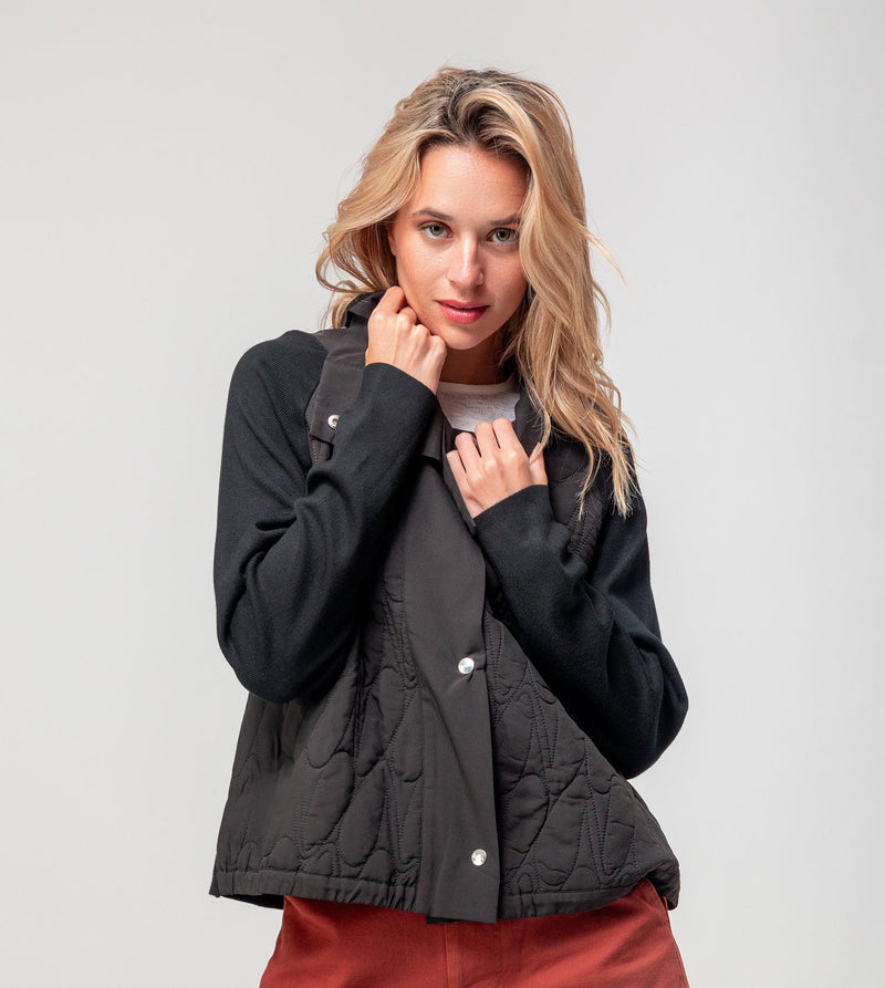 Anekke Black quilted jacket
